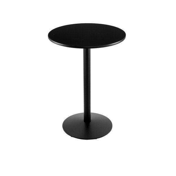 42" 214 Black Table, 24" dia. Top